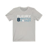 Printify T-Shirt Silver / S Fleury 8 Seattle Hockey Unisex Jersey Tee
