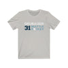 Printify T-Shirt Silver / S Grubauer 31 Seattle Hockey Unisex Jersey Tee