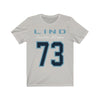 Printify T-Shirt Silver / S Lind 73 Seattle Kraken Hockey Unisex Jersey Tee