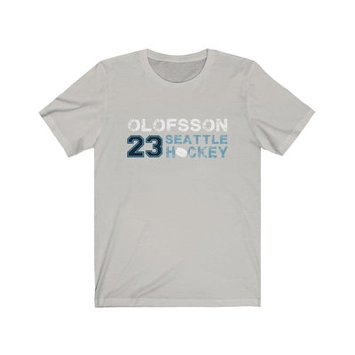 Printify T-Shirt Silver / S Olofsson 23 Seattle Hockey Unisex Jersey Tee