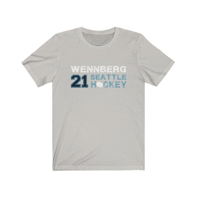 Printify T-Shirt Silver / S Wennberg 21 Seattle Hockey Unisex Jersey Tee