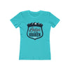 Printify T-Shirt Solid Tahiti Blue / S Ladies Of The Kraken Women's Slim Fit Boyfriend Tee
