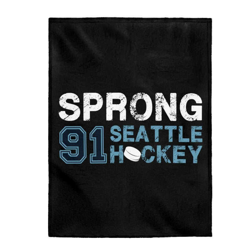 All Over Prints Sprong 91 Seattle Hockey Velveteen Plush Blanket