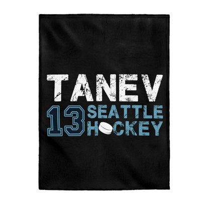 All Over Prints Tanev 13 Seattle Hockey Velveteen Plush Blanket