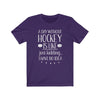 Printify T-Shirt Team Purple / S "A Day Without Hockey" Unisex Jersey Tee