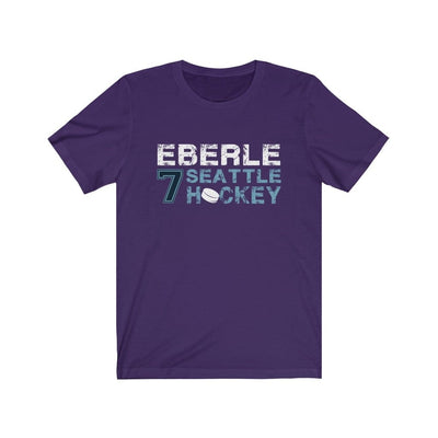 Printify T-Shirt Team Purple / S Eberle 7 Seattle Hockey Unisex Jersey Tee