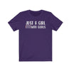T-Shirt Team Purple / S "Just A Girl With Goals" Unisex Jersey Tee