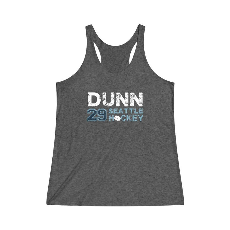 Printify Tank Top Dunn 29 Seattle Hockey Women's Tri-Blend Racerback Tank