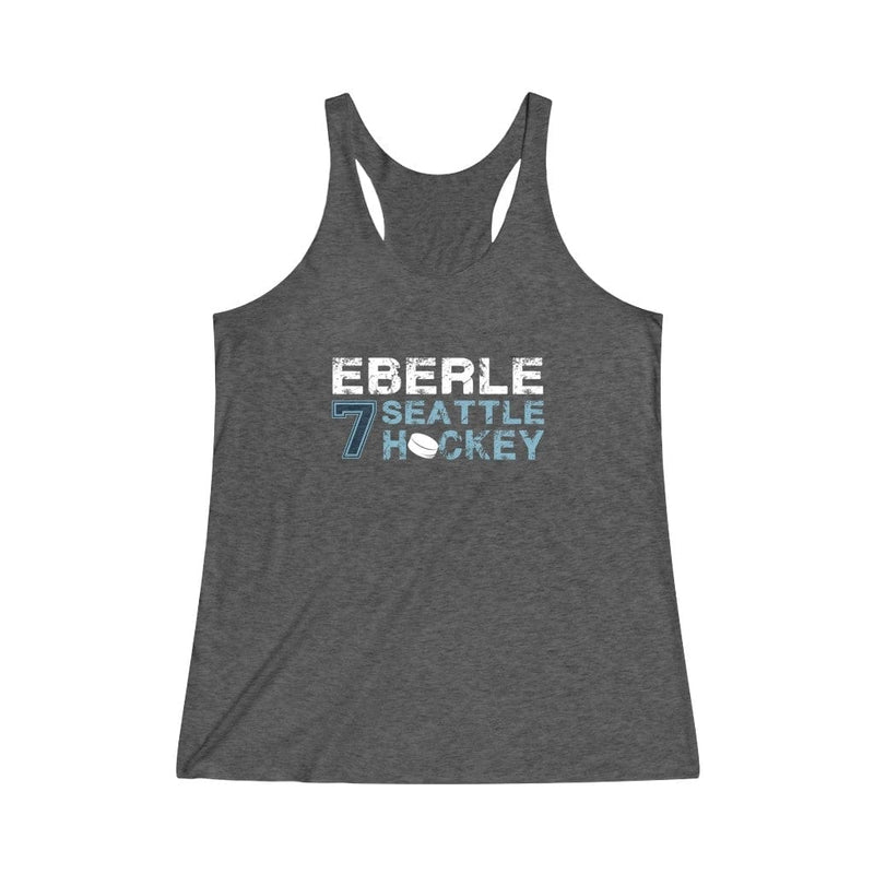 Printify Tank Top Eberle 7 Seattle Hockey Women's Tri-Blend Racerback Tank