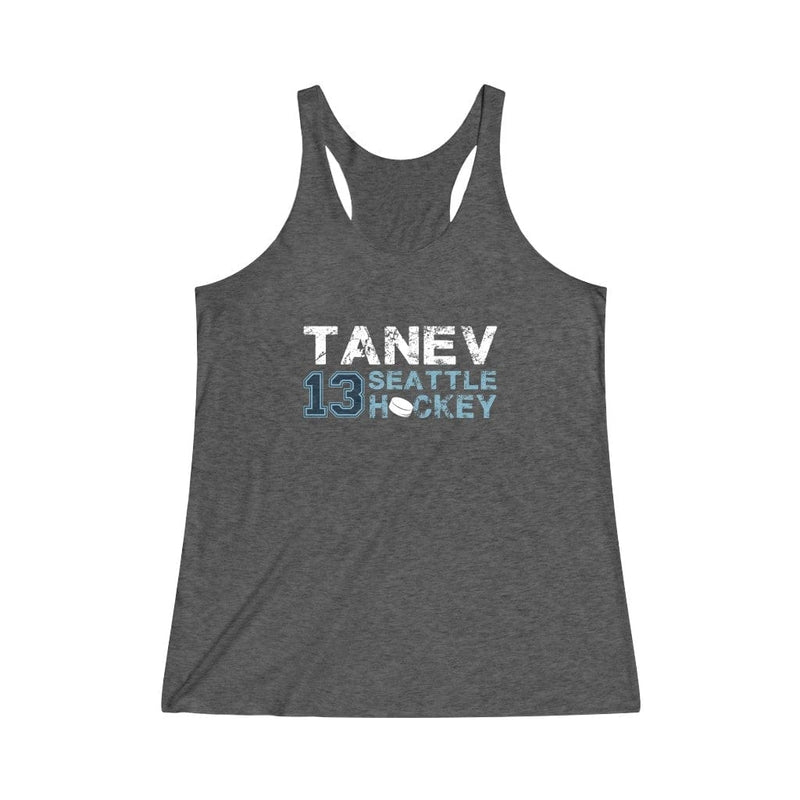 Printify Tank Top Tanev 13 Seattle Hockey Women's Tri-Blend Racerback Tank