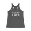 Printify Tank Top Tri-Blend Vintage Black / L "Voted Most Likely To End Up In The Penalty Box" Women's Tri-Blend Racerback Tank