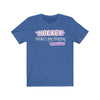 Printify T-Shirt True Royal / S "Hockey Makes Me Happy" Unisex Jersey Tee