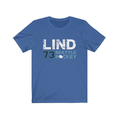 Printify T-Shirt True Royal / S Lind 73 Seattle Hockey Unisex Jersey Tee