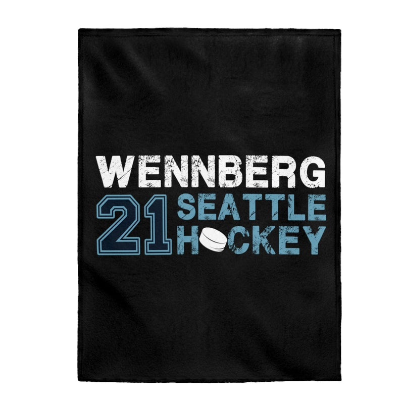 All Over Prints Wennberg 21 Seattle Hockey Velveteen Plush Blanket